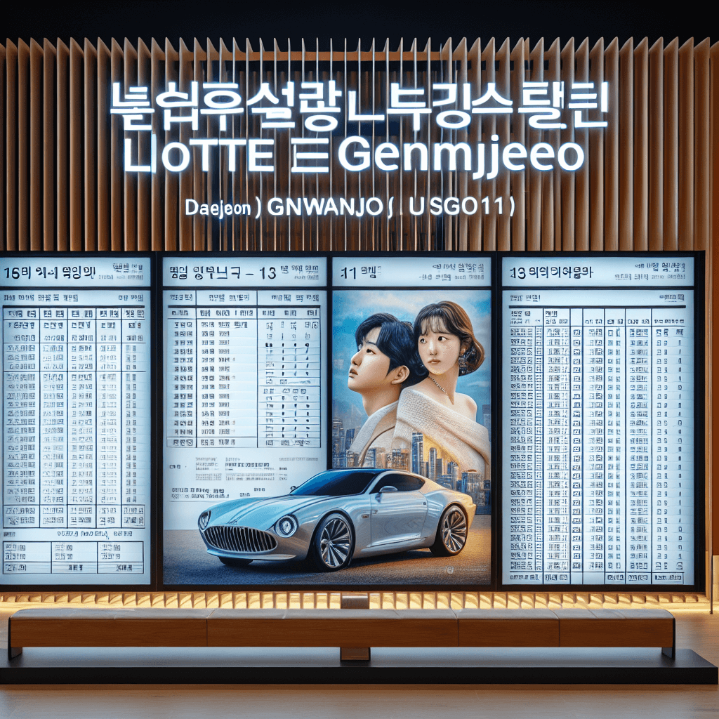 롯데시네마 대전관저 지점 상영시간표 및 시설 정보 확인