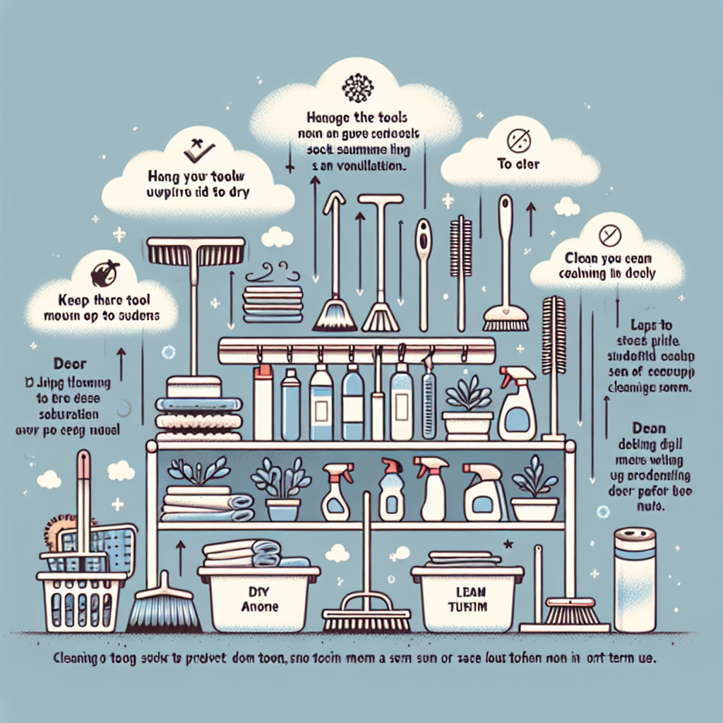 청소 도구 보관법, 곰팡이 없이 오래 쓰는 요령