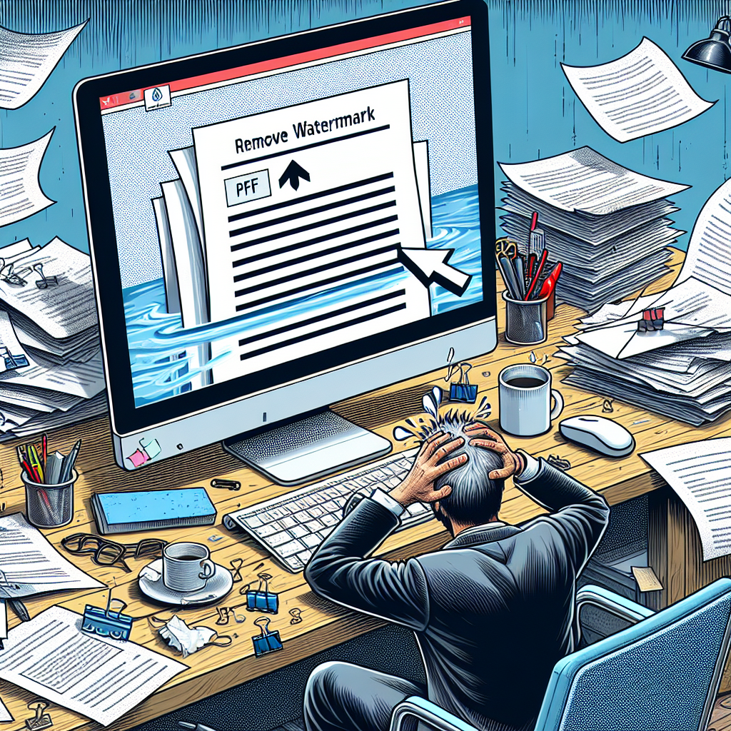 PDF 워터마크 제거, 제출 직전에 급해지는 검색